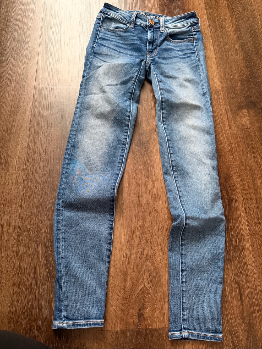 American Eagle Outfitters Skinny Jeans in Light Blue Wash